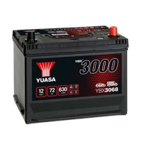 YUASA YBX3000  SMF (JIS) с нижним бортиком