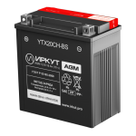 Мото аккумулятор ИРКУТ YTX20CH-BS