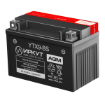 Мото аккумулятор ИРКУТ YTX9-BS